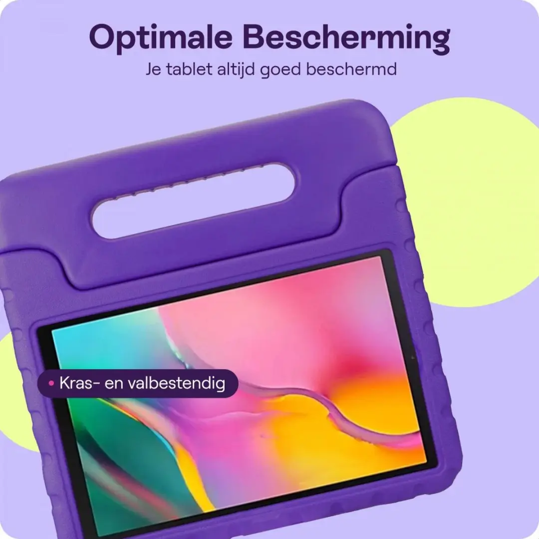 HappyCase Kinder Tablethoes Samsung Galaxy Tab A 10.1 (2019) - Paars