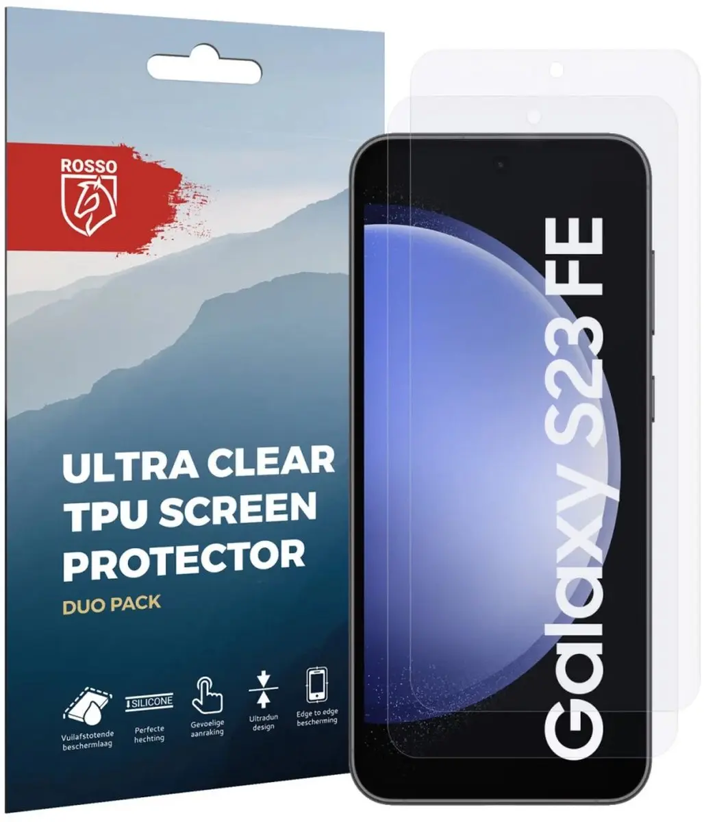 Rosso Screen Protector Ultra Clear voor Samsung Galaxy S23 FE - 2 Stuks