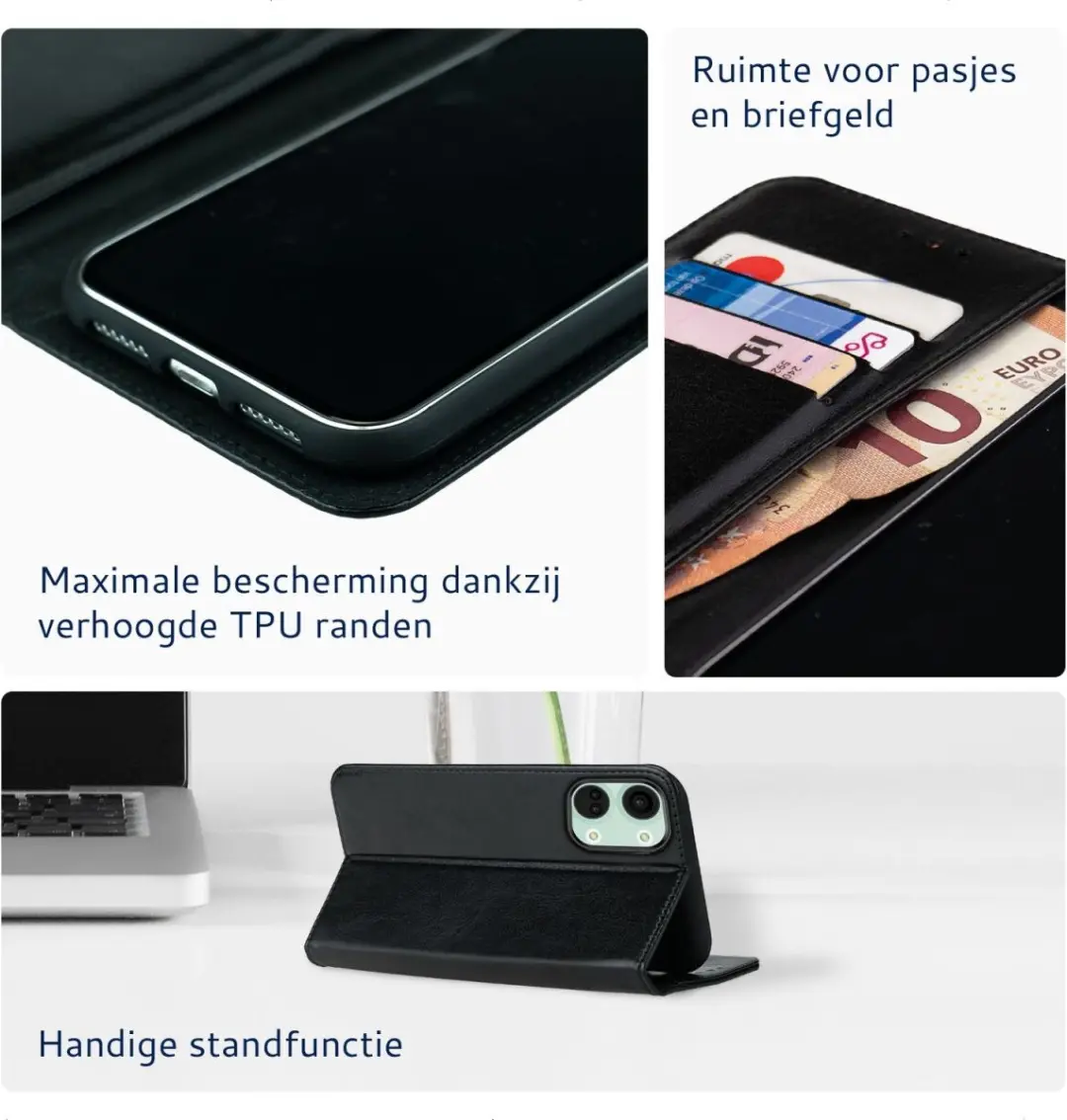 Rosso Element Book Case Wallet OnePlus Nord 3 - 3 Pasjes - Zwart