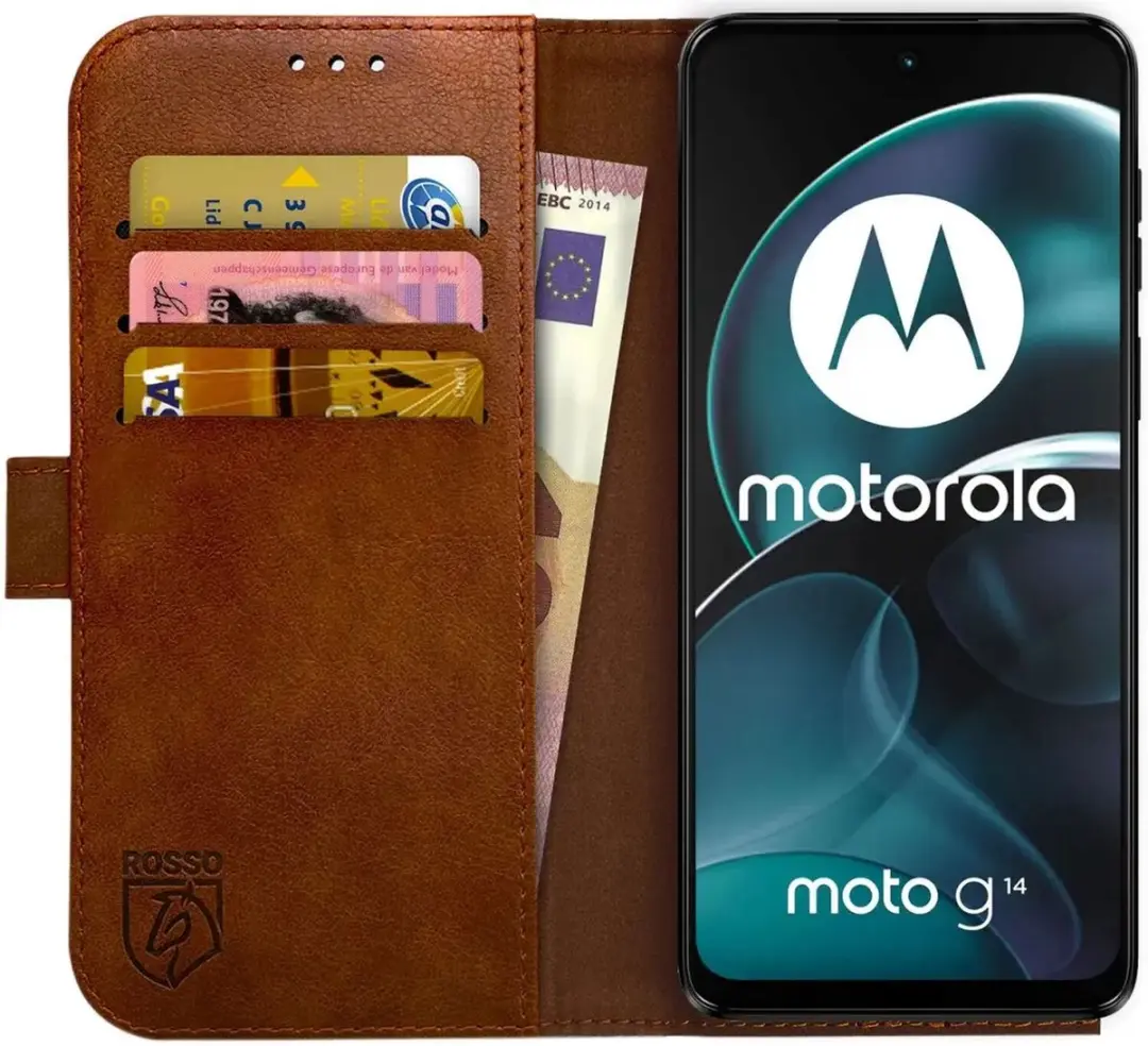 Rosso Element Book Case Wallet Moto G14