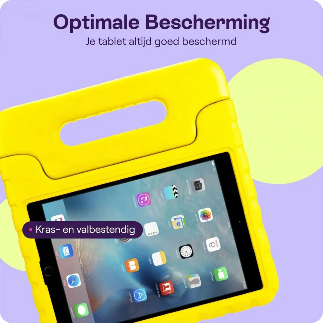 HappyCase Kinder Tablethoes iPad 9.7 2017/2018/Air - Geel