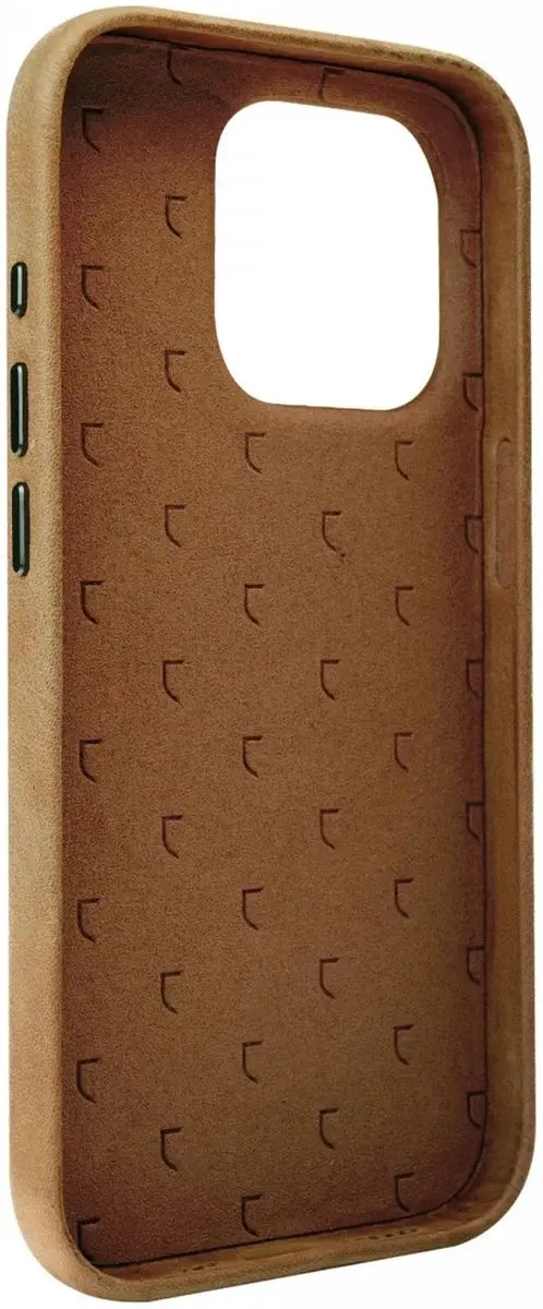 Rosso Elite 185744 Hoesje iPhone 15 Pro Max - Echt Leer - Lichtbruin