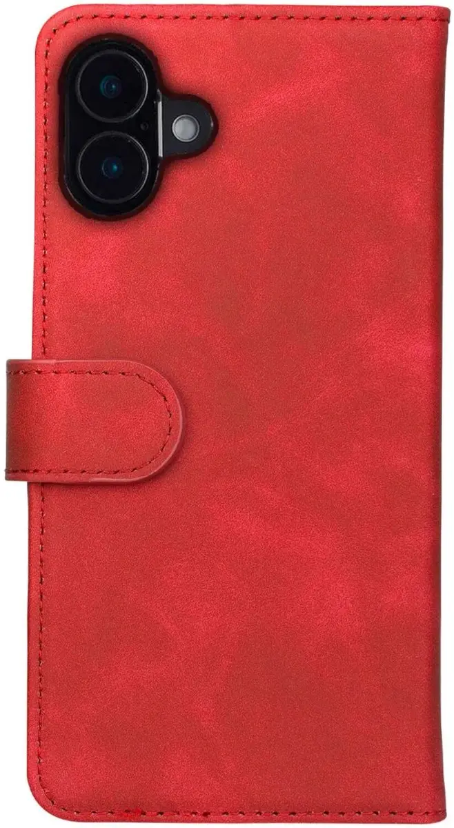 Rosso Element Wallet Book Case iPhone 16 Plus - 3 Pasjes - Rood