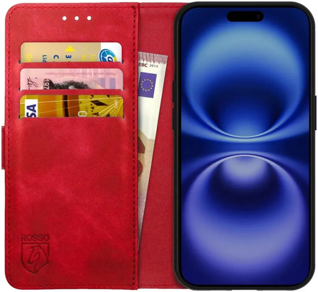 Rosso Element Wallet Book Case iPhone 16 Plus