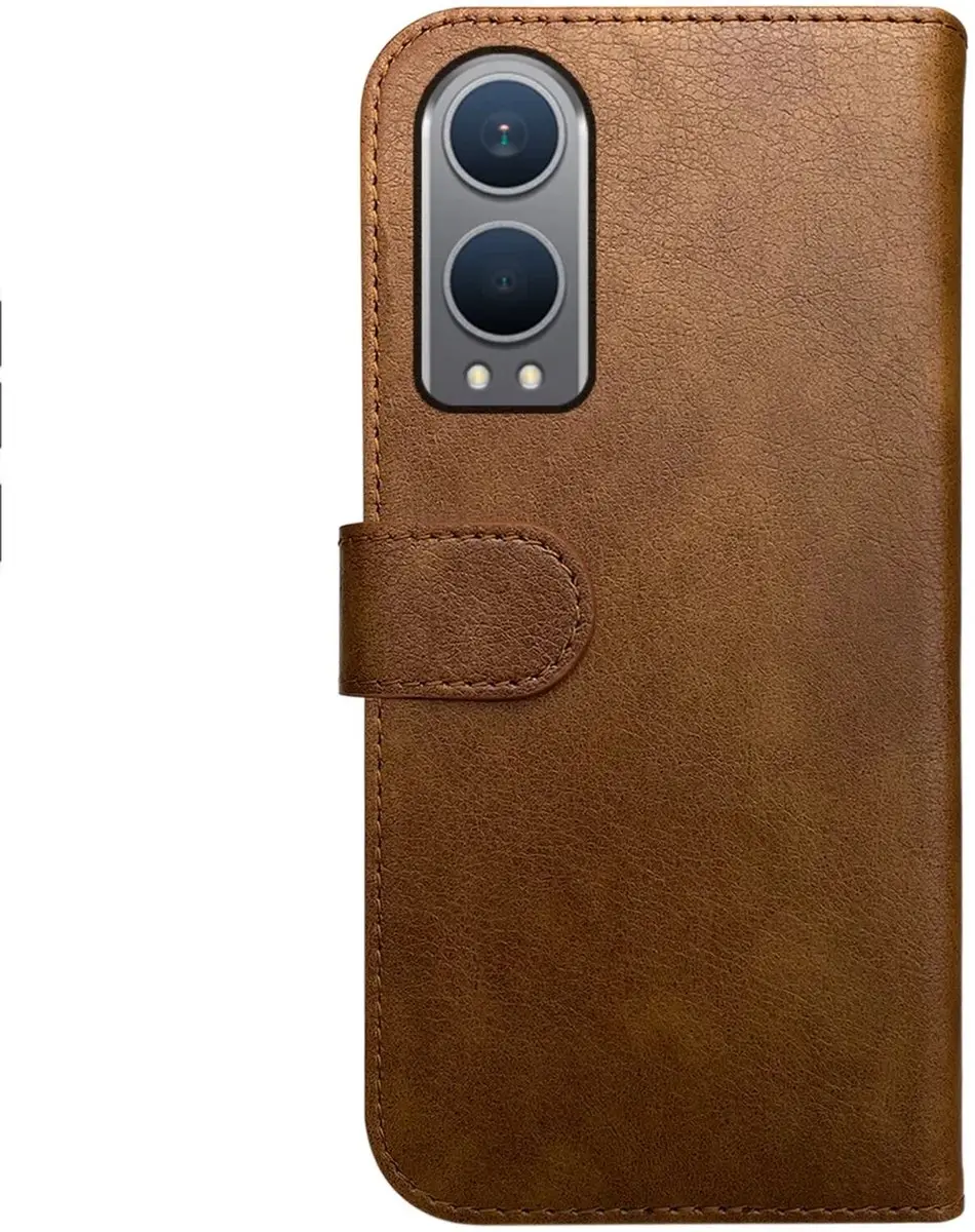 Rosso Element Wallet Book Case OnePlus Nord CE 4 Lite - 3 Pasjes - Bruin