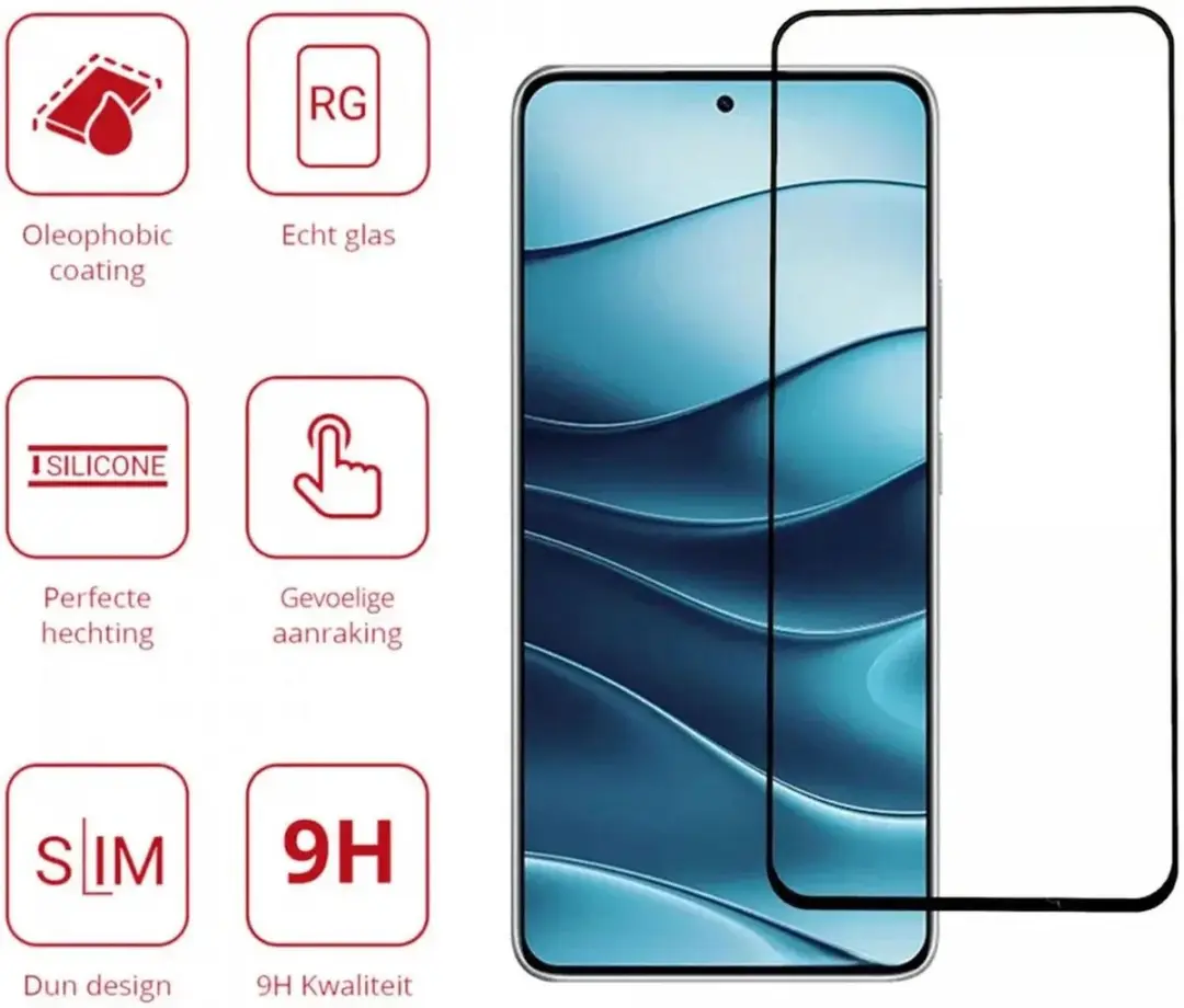 Rosso Screen Protector Xiaomi Redmi Note 14 4G - 9H Tempered Glass