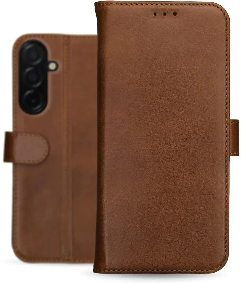 Rosso Deluxe Hoesje Samsung Galaxy A36 - 3 Pasjes - Bruin