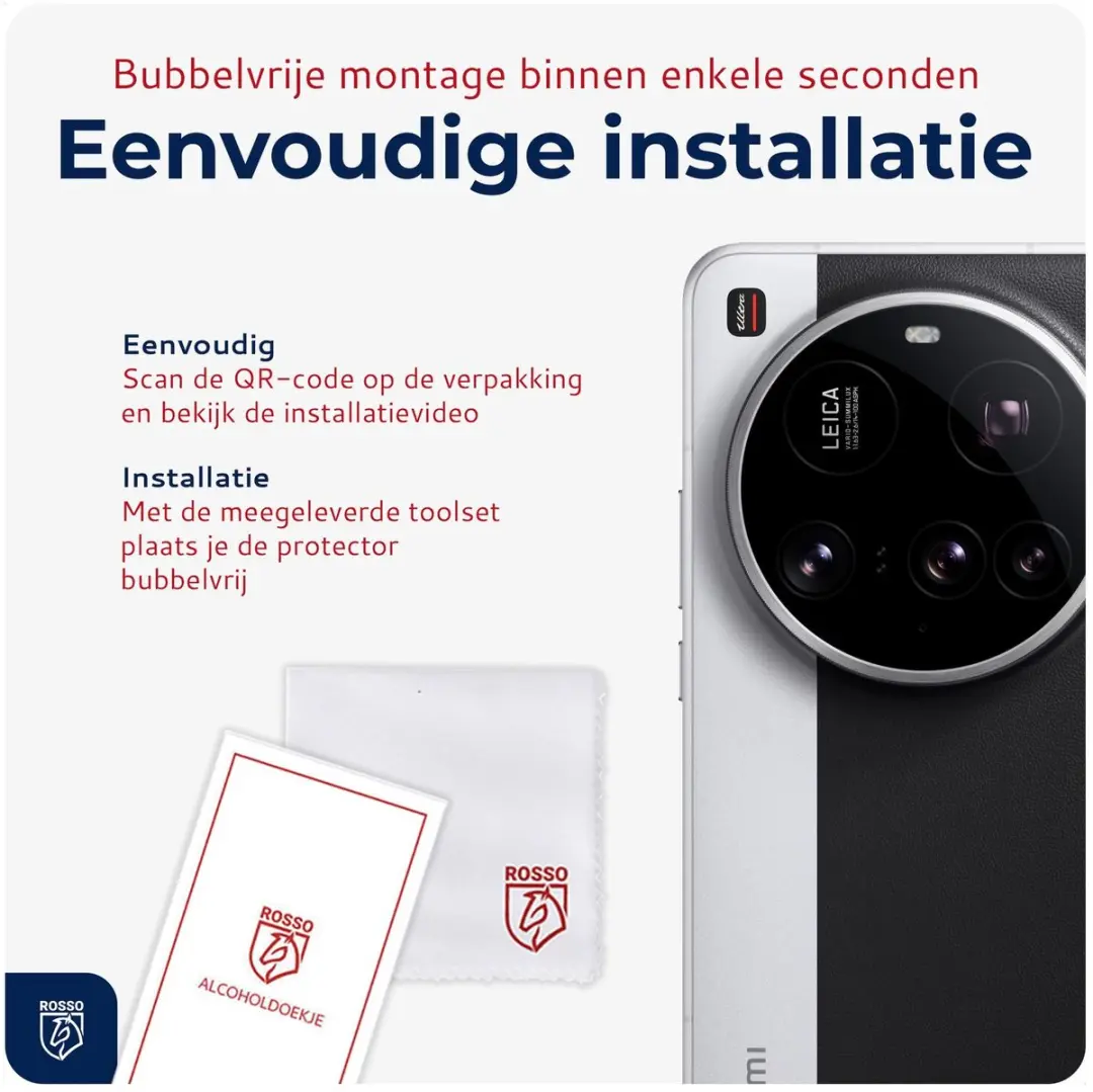 Rosso Camera Protector Xiaomi 15 Ultra - Ultra Dun Glas - Transparant