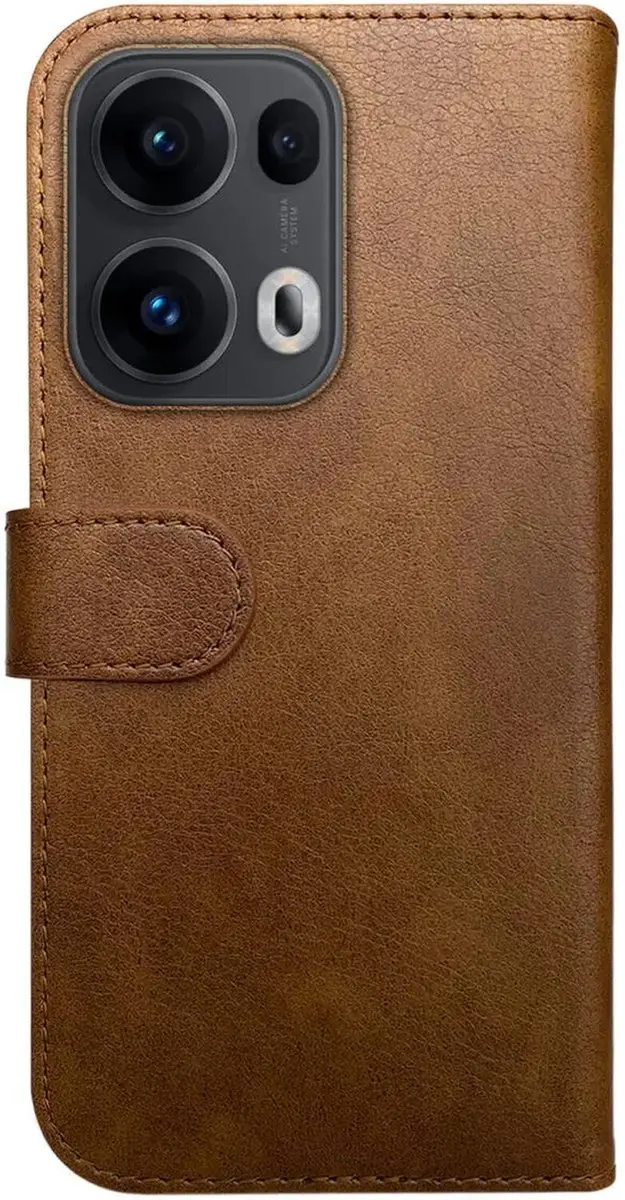 Rosso Element Wallet Book Case 214806 - Oppo Reno 13 Pro - 3 Pasjes - Bruin