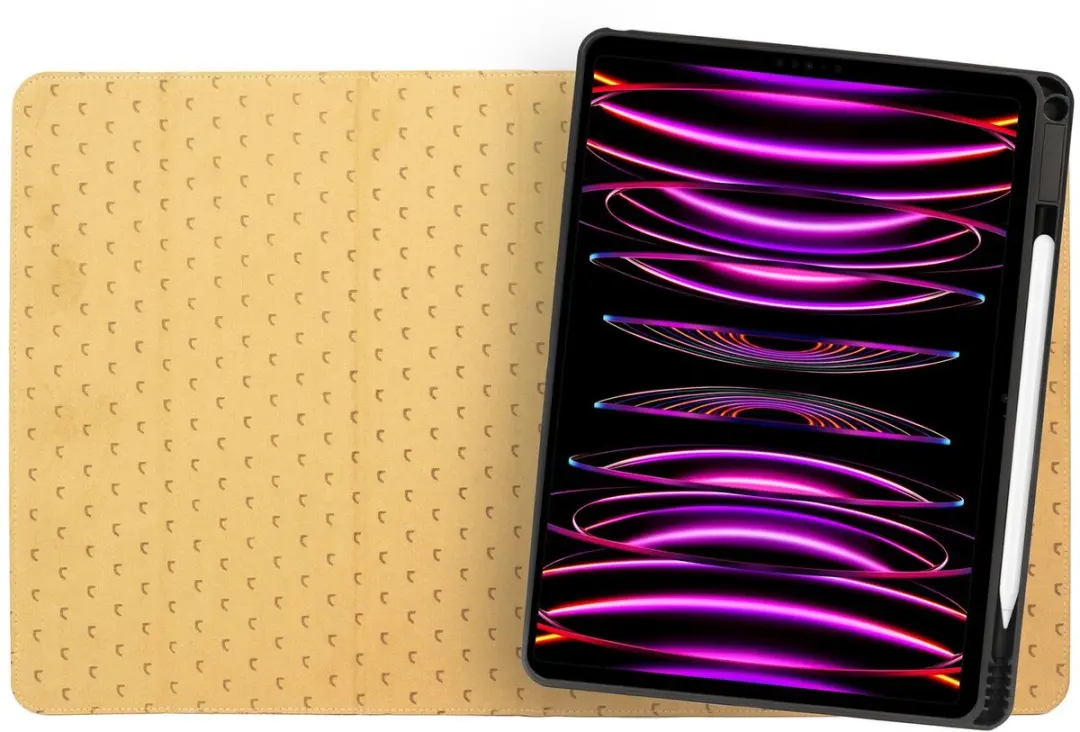Rosso Elite 216750 Hoesje iPad Pro 12.9 - Lichtbruin