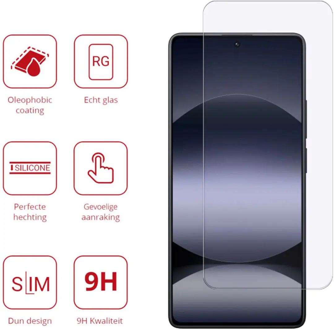 Rosso Screen Protector Xiaomi Redmi Note 14 5G - 9H Tempered Glass