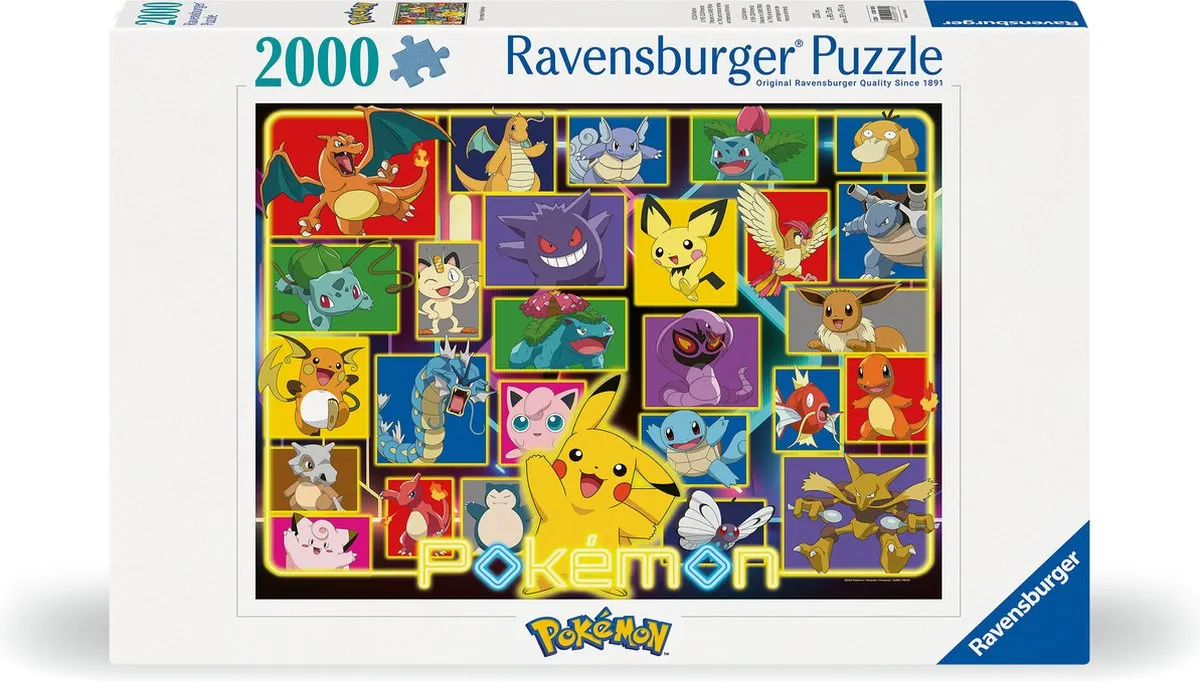 Ravensburger Pokémon Legpuzzel 2000 Stuks - Multicolor
