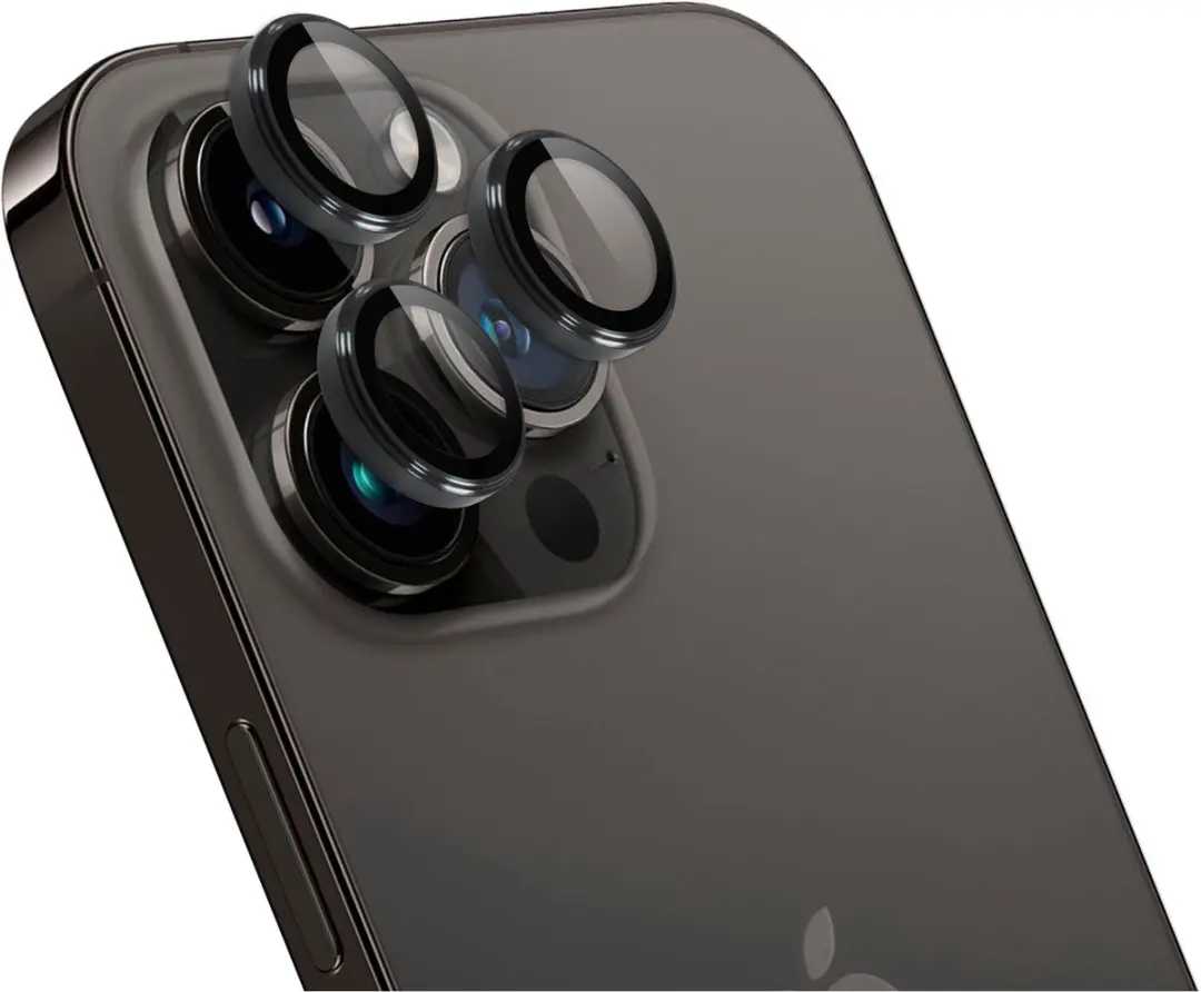 Rosso Camera Frame Protector iPhone 14 Pro/Pro Max - 9H Glas - Zwart