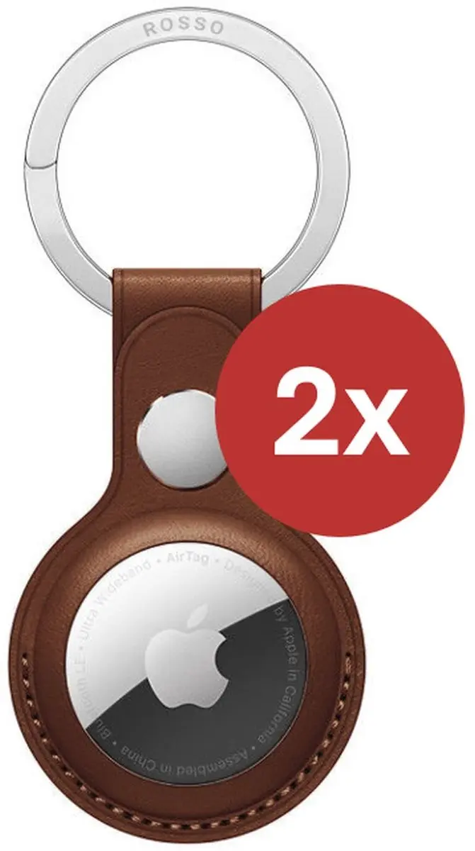 Rosso Deluxe Sleutelhanger Echt Leer 225981 - Bruin