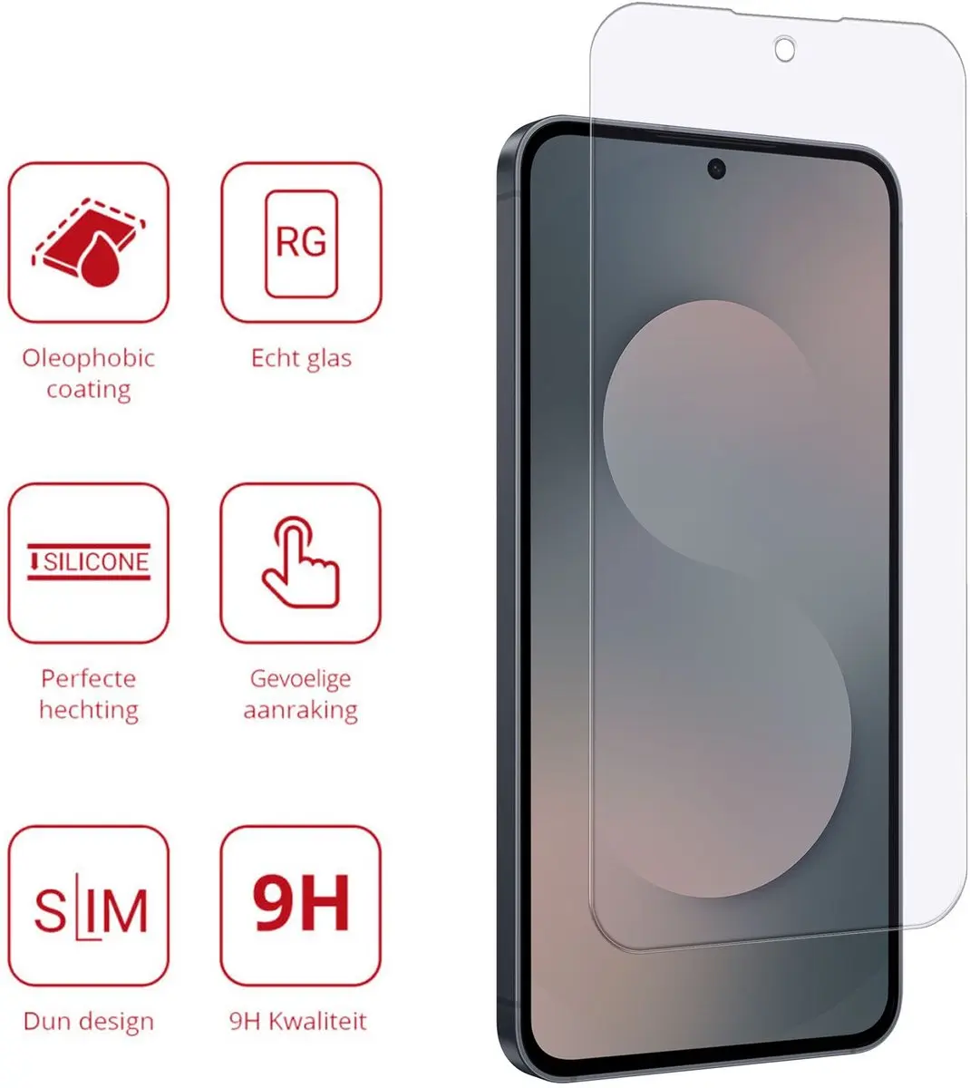 Rosso Screen Protector Samsung Galaxy S25 FE - 9H Tempered Glass