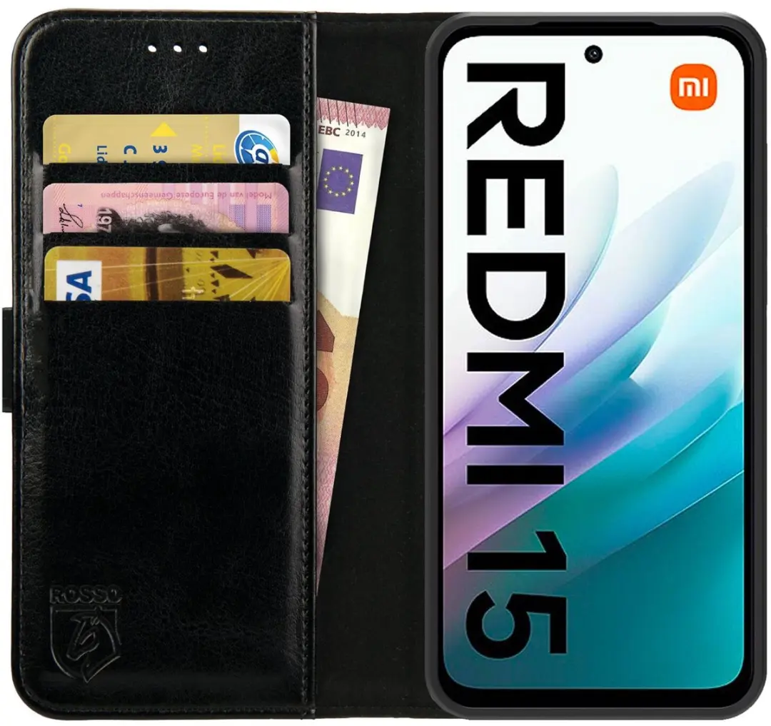 Rosso Element Wallet Book Case Xiaomi Redmi 15