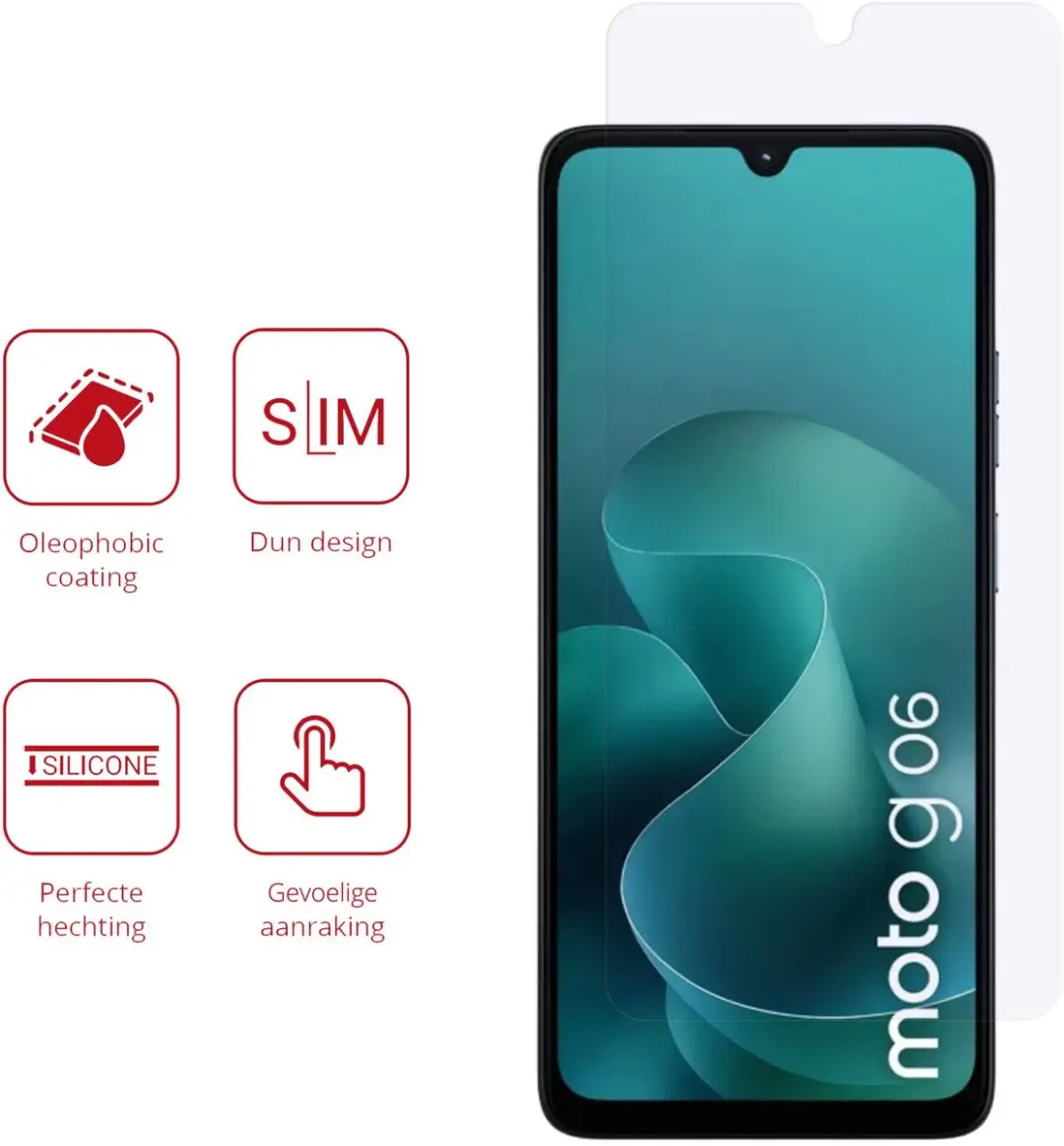 Rosso Screen Protector Motorola Moto G06/G06 Power - 2 Stuks