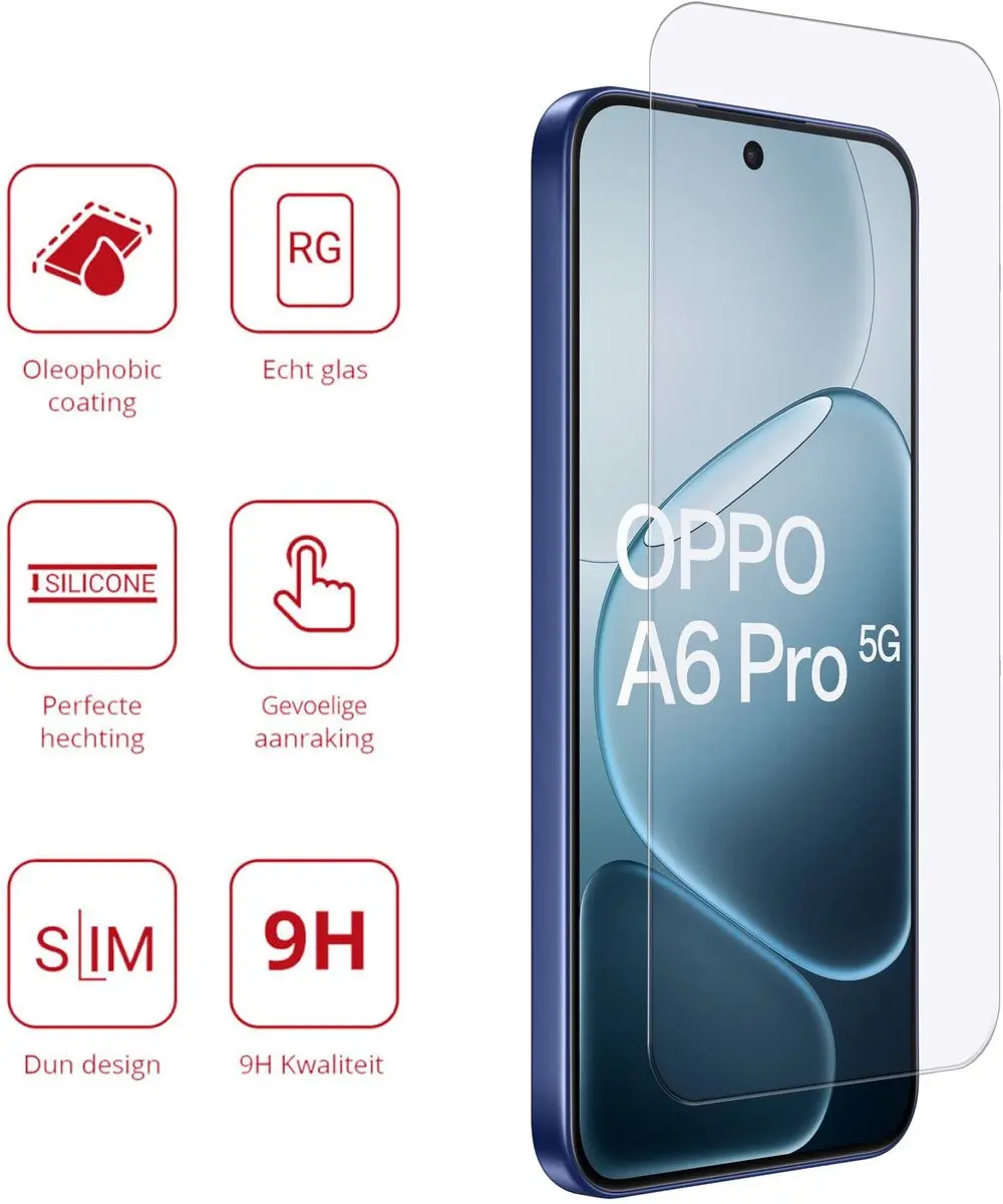 Rosso Screen Protector Oppo A6 Pro 5G - 9H Tempered Glass