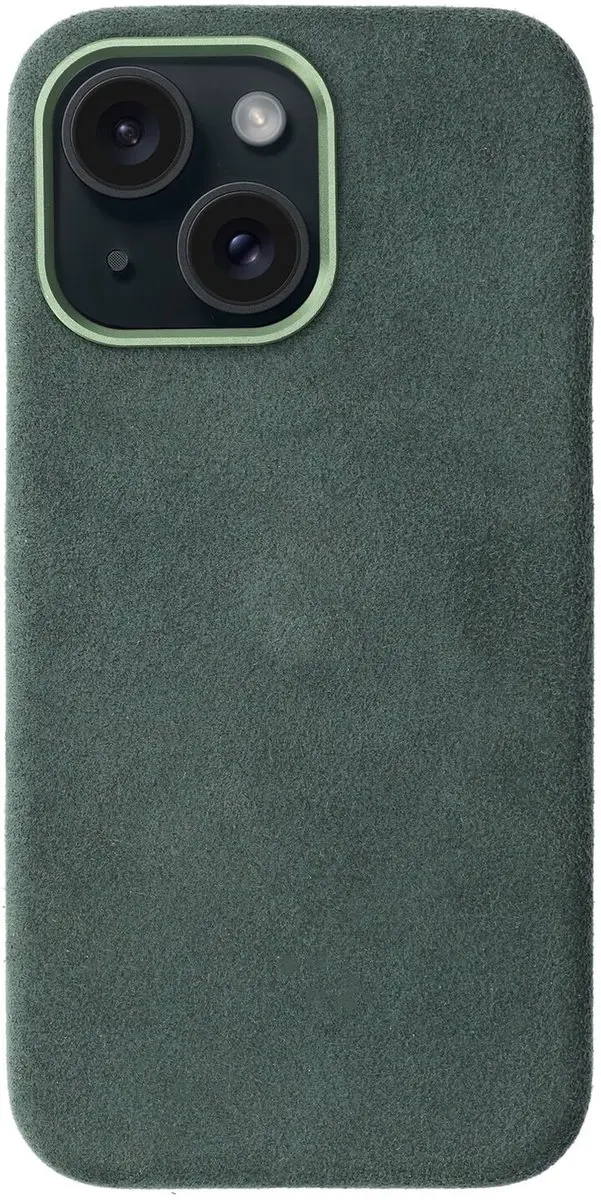 Rosso Avanti Hoesje iPhone 15 - Groen - 3 Pasjes - MagSafe