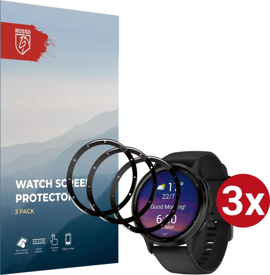 Rosso Hybrid Glass PMMA Screen Protector Garmin Venu 3 45mm