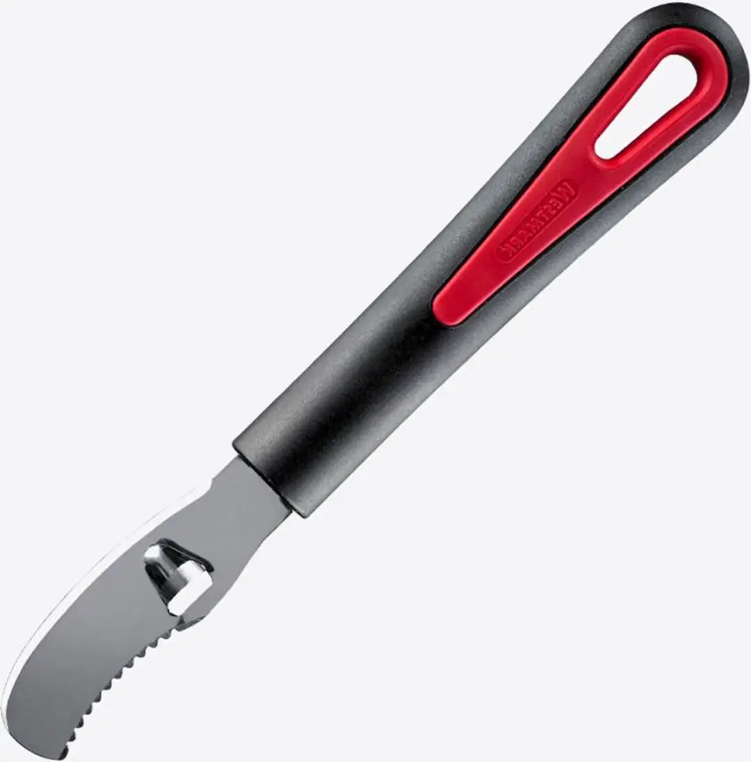 Westmark Gallant sinaasappelschiller uit rvs en kunststof zwart en rood 19x2.7x2