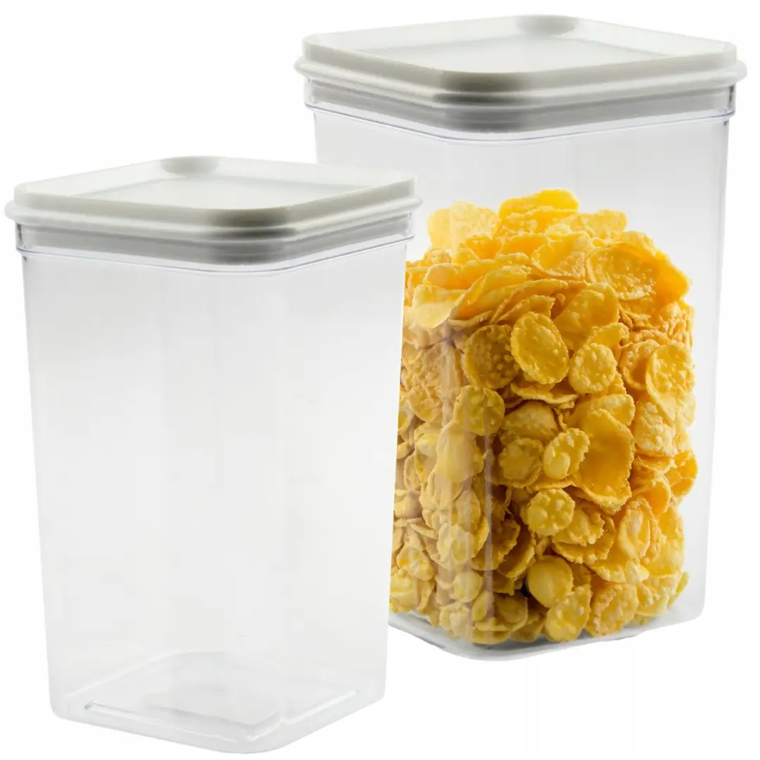Vierkante Plastic Voedselcontainer met Deksel