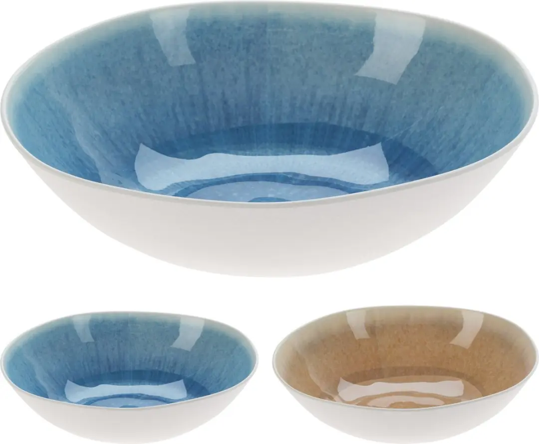 Koopman melamine servies schaal strand 300x90mm assorti servies.