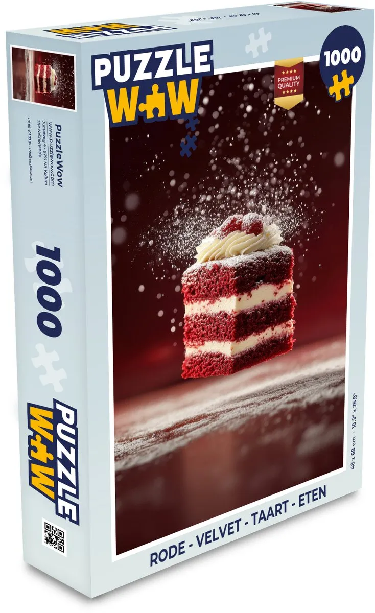PuzzleWow Velvet Taart Legpuzzel 1000 Stuks