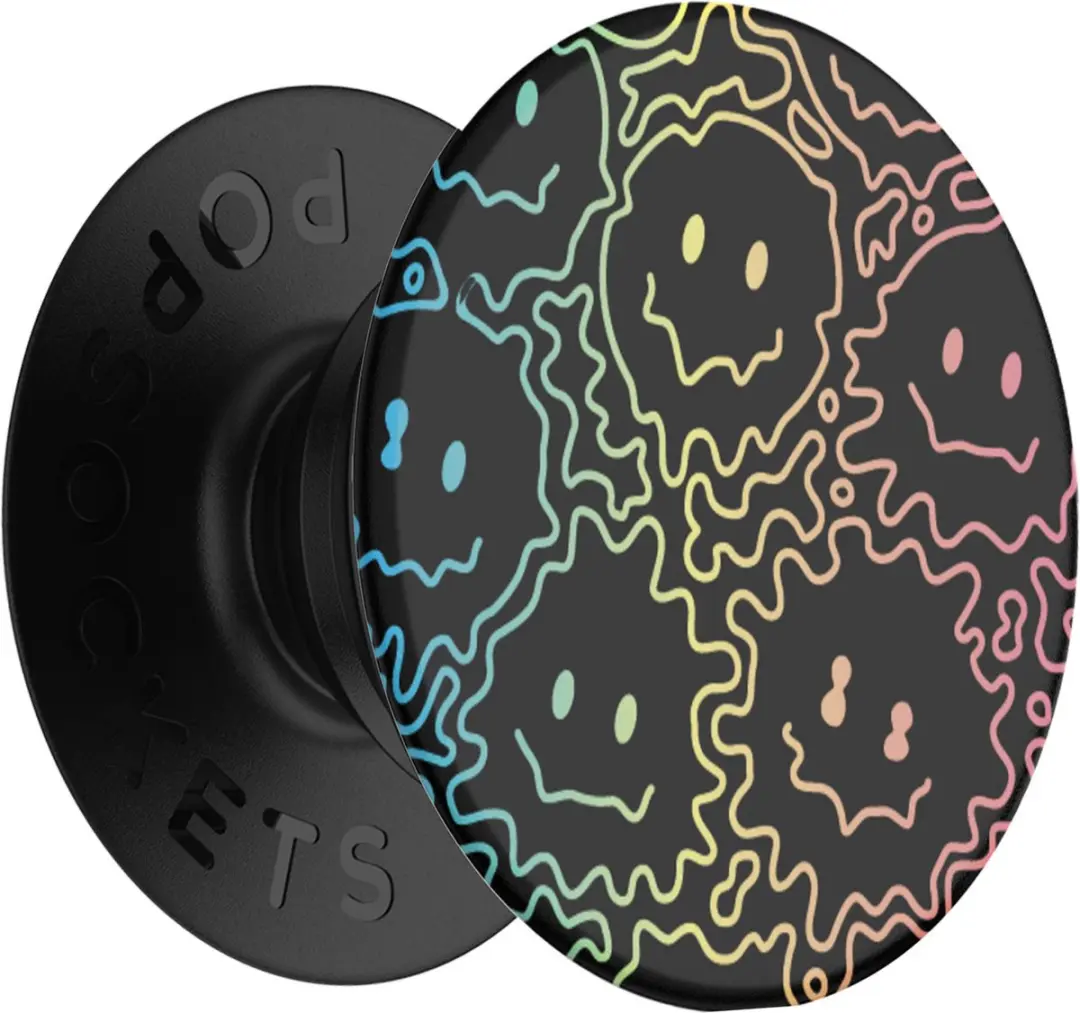 PopSockets, Popgreep voor standaardsmartphones met Feel the Bass-ontwerp, Zwart