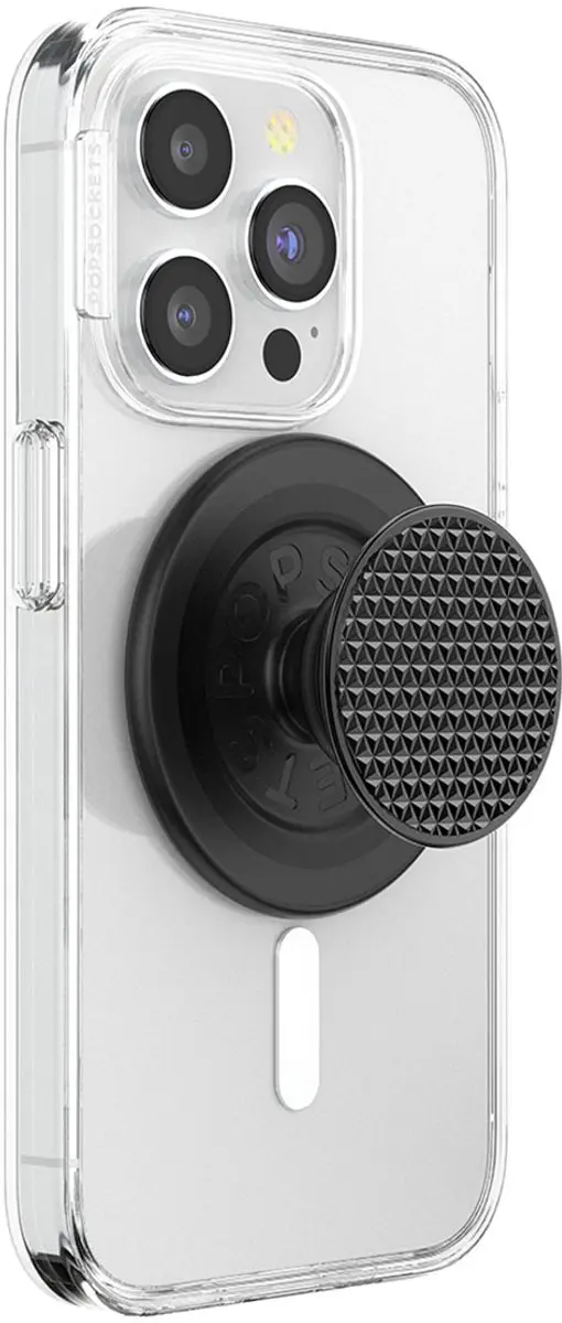 PopSockets PopGrip MagSafe Round Triangle Knurled POPS807392 - Zwart