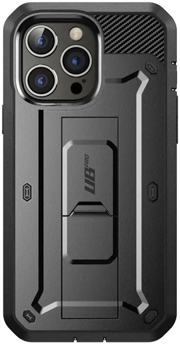 Supcase Unicorn Beetle Belt Clip Hoesje iPhone 14 Pro - Zwart