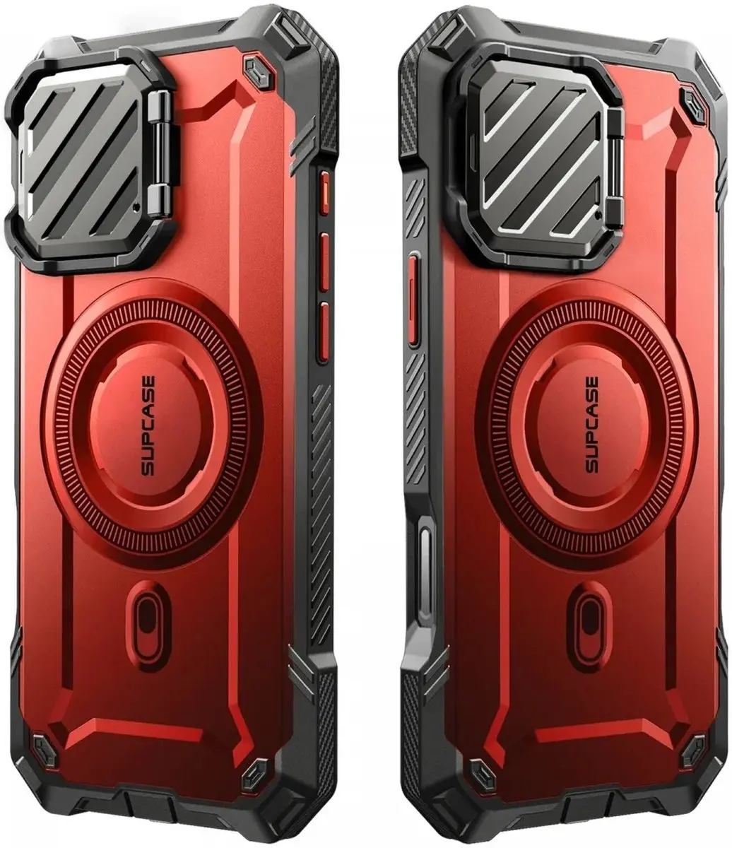 Supcase UB Pro MagXT Hoesje iPhone 16 Pro Max - Rood - MagSafe