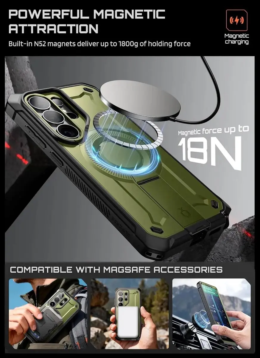Supcase Unicorn Beetle Mag Pro Hoesje - Groen - MagSafe