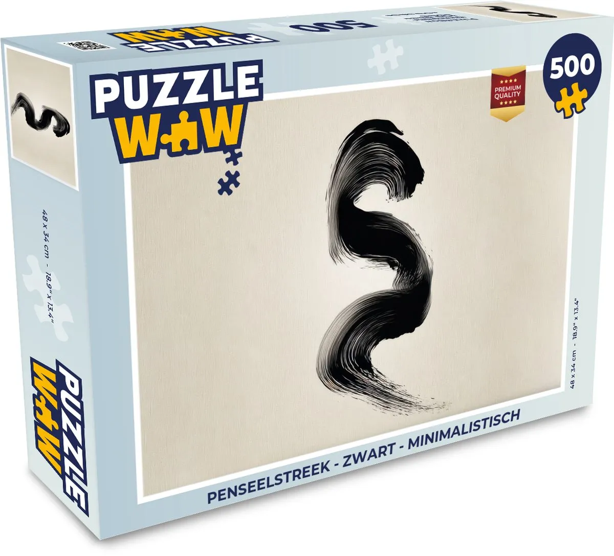 PuzzleWow Penseelstreek Puzzel 500 Stuks