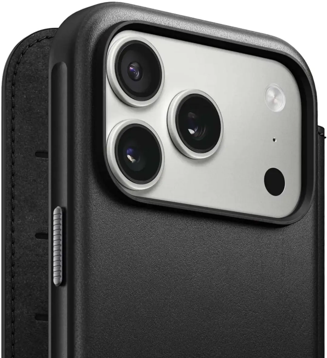 NOMAD Modern Lederen Folio iPhone 17 Pro 114683114040 - Zwart