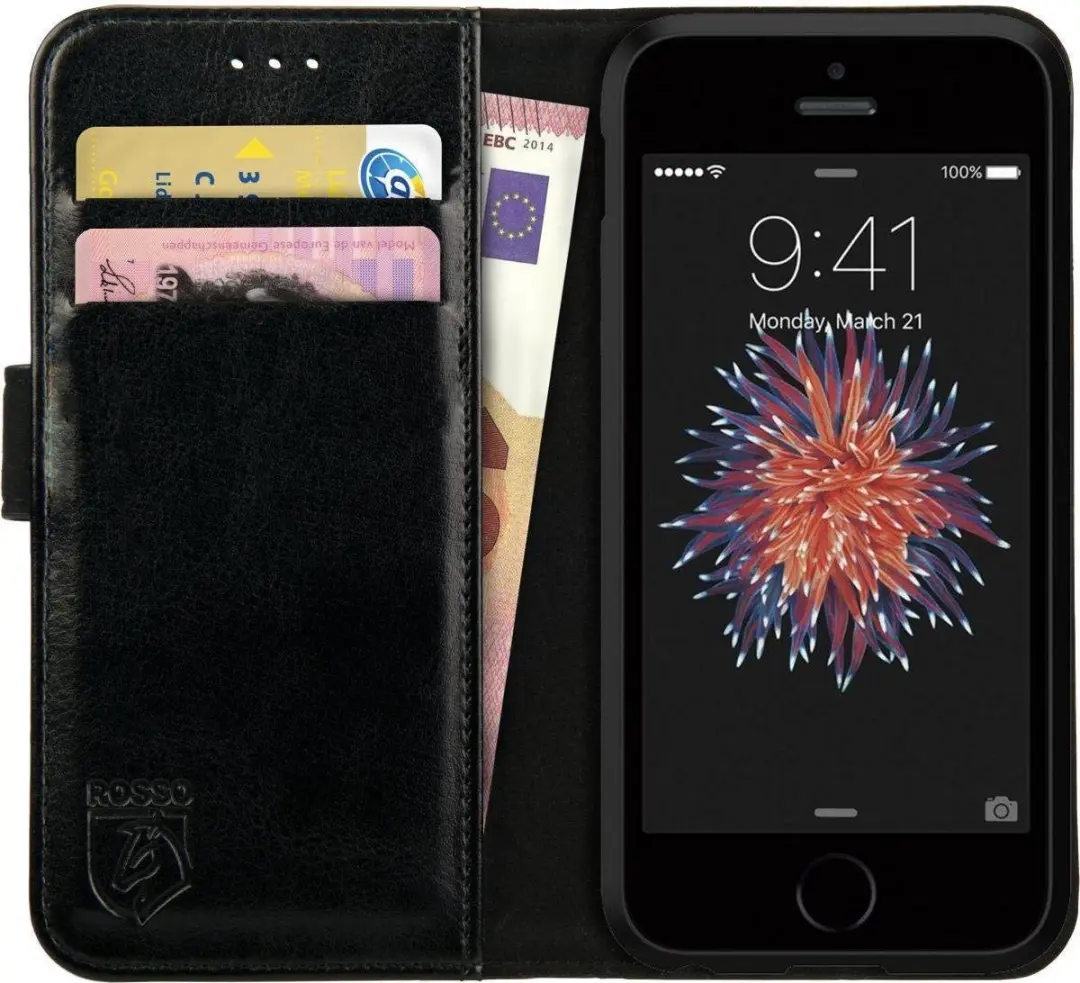 Rosso Element Book Case Wallet iPhone 5/5s/SE
