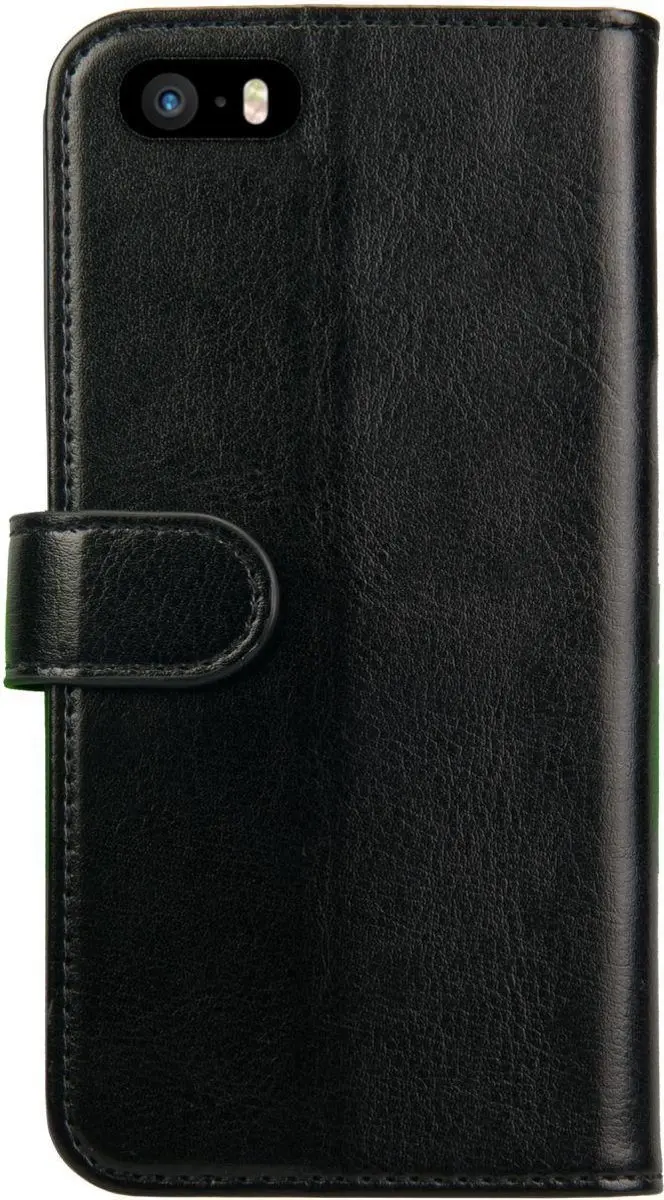 Rosso Element Book Case Wallet iPhone 5/5s/SE - 3 Pasjes - Zwart