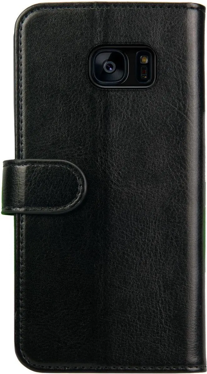 Rosso Element Book Case Wallet S7 Edge - 3 Pasjes - Zwart