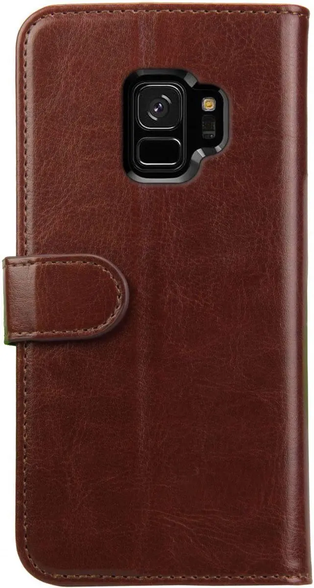 Rosso Element Book Case Wallet S9 - 3 Pasjes - Bruin