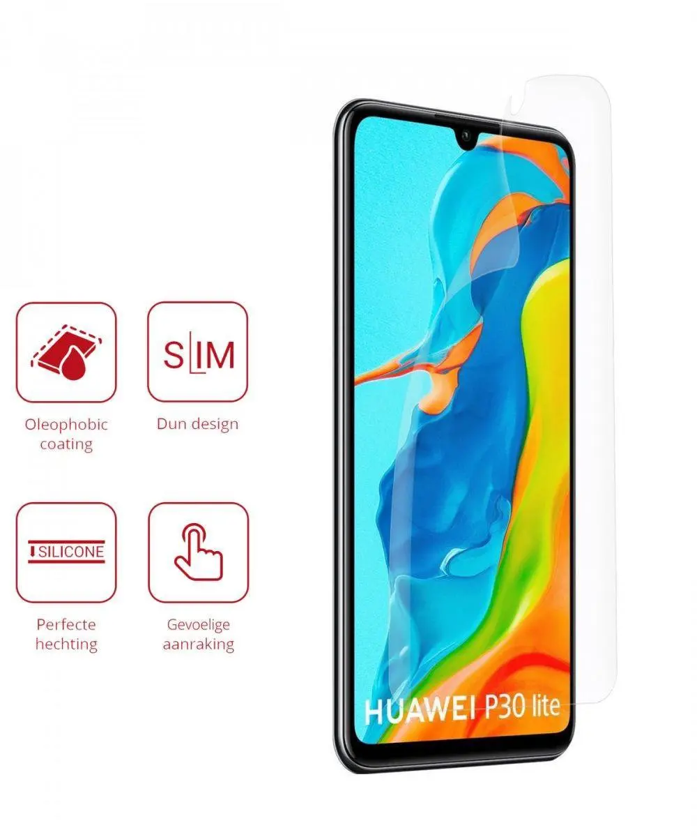 Rosso Screen Protector Ultra Clear voor Huawei P30 Lite - 2 Stuks