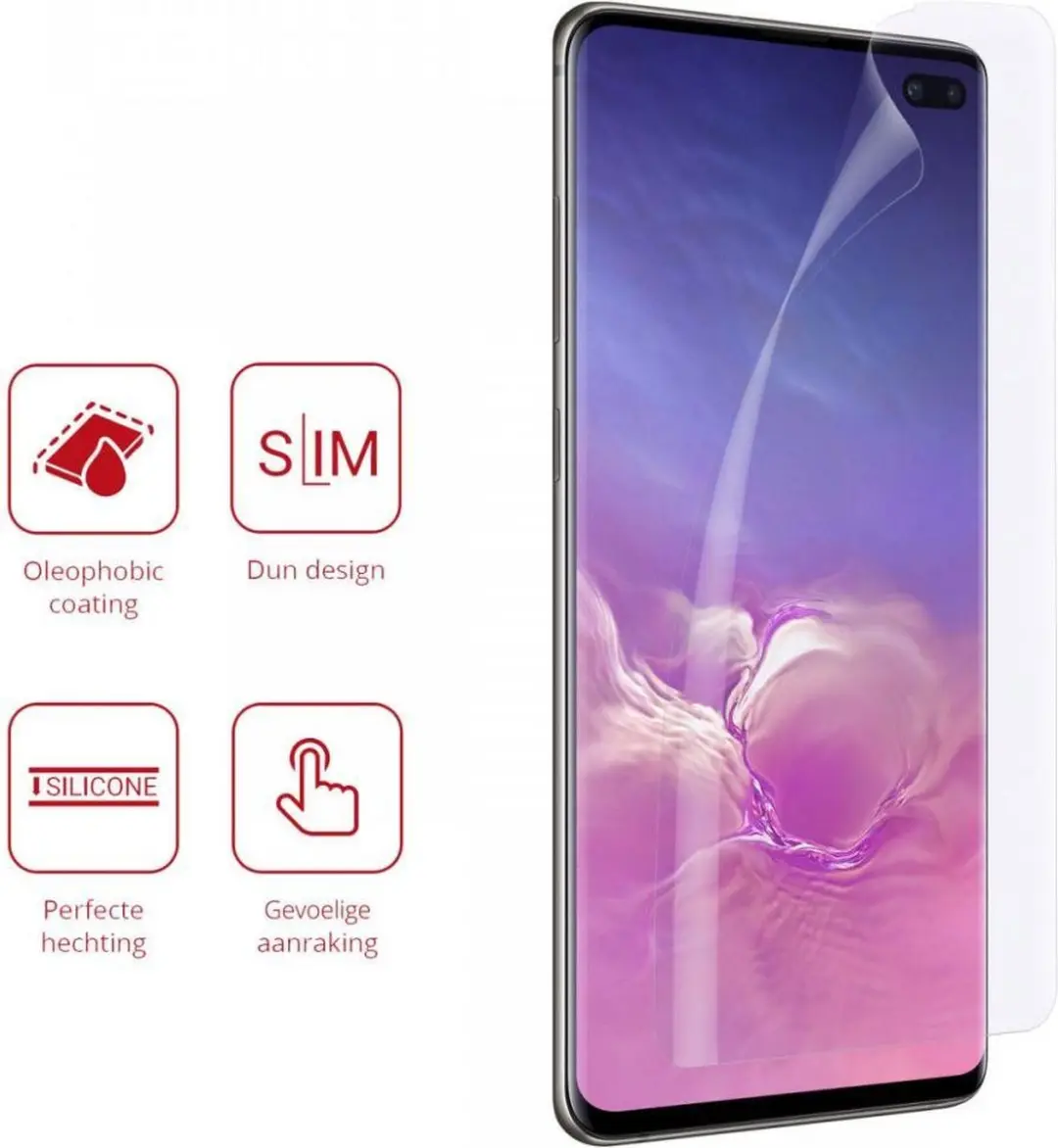 Rosso Screen Protector Ultra Clear - Samsung Galaxy S10 Plus - 2 Stuks