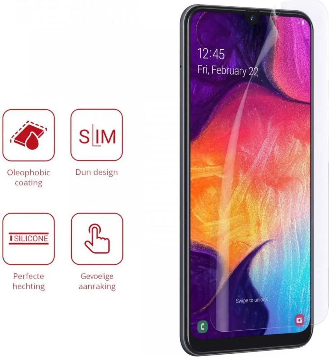 Rosso Ultra Clear Screenprotector 2 Stuks - Samsung Galaxy A50/M21
