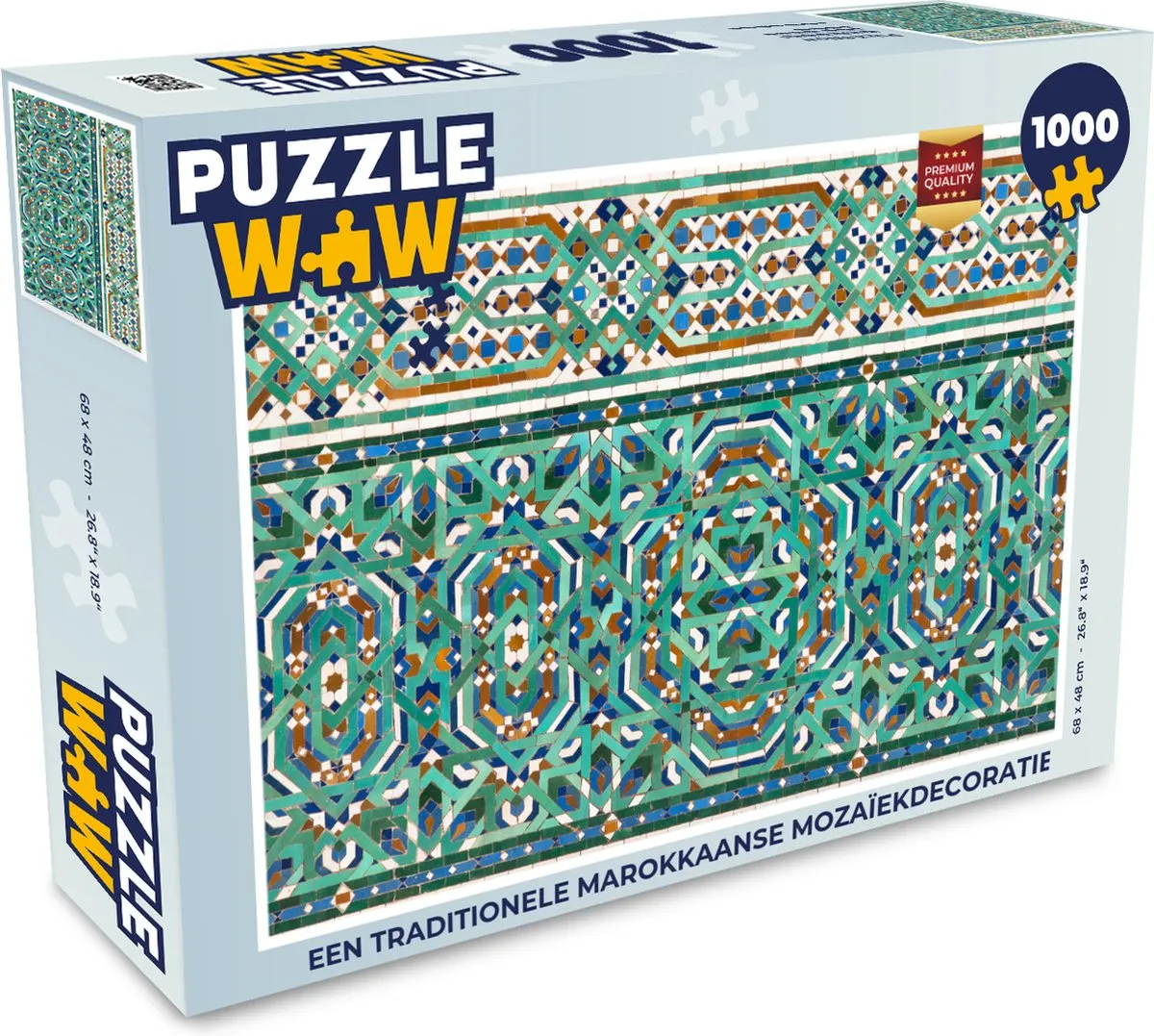 PuzzleWow Marokkaanse Mozaïek Legpuzzel 1000 Stuks