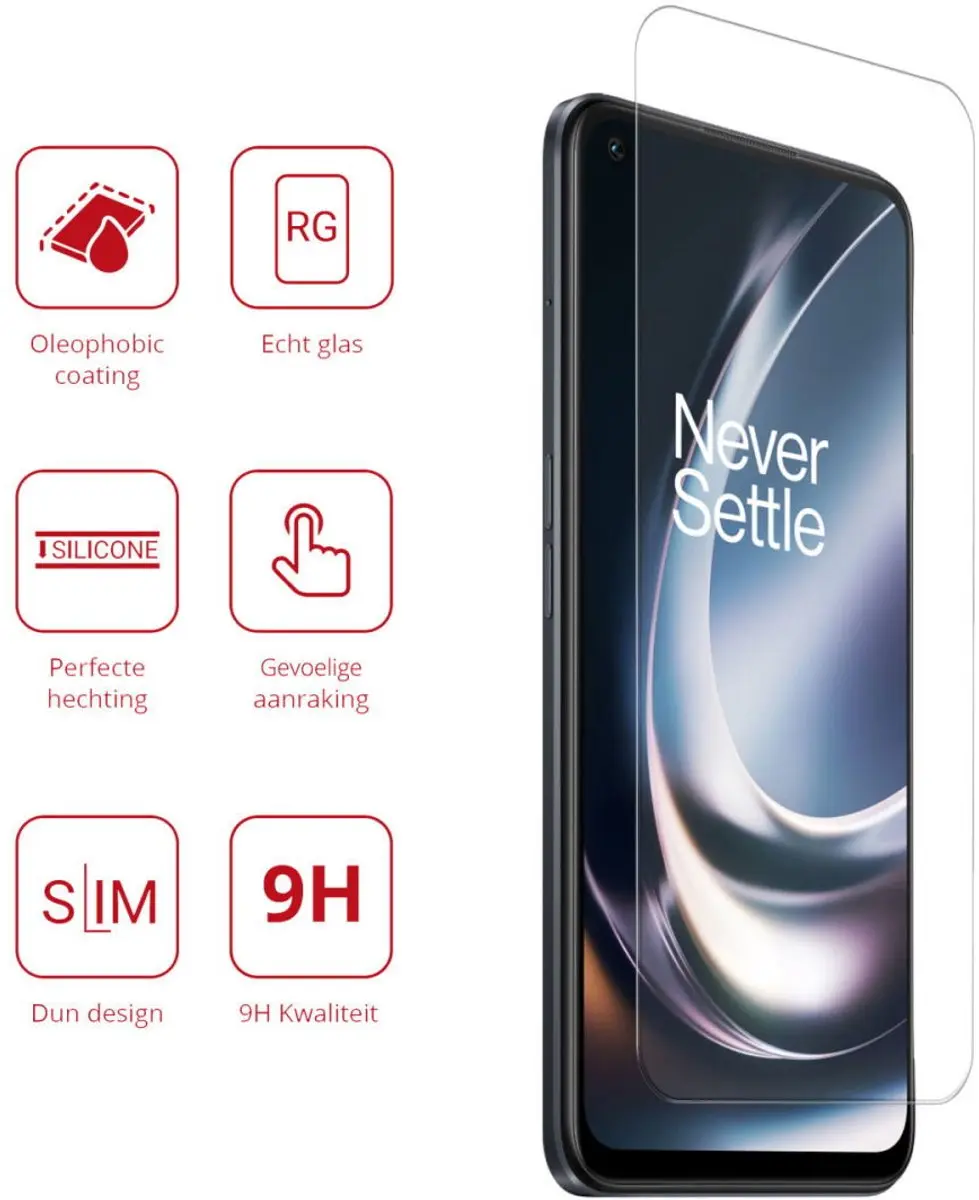Rosso 9H Tempered Glass OnePlus Nord CE 2 Lite - 1 Stuk