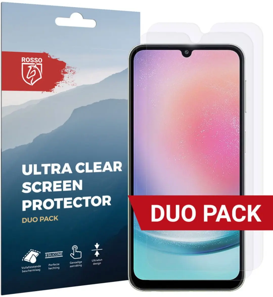 Rosso Screen Protector Ultra Clear 2 Stuks