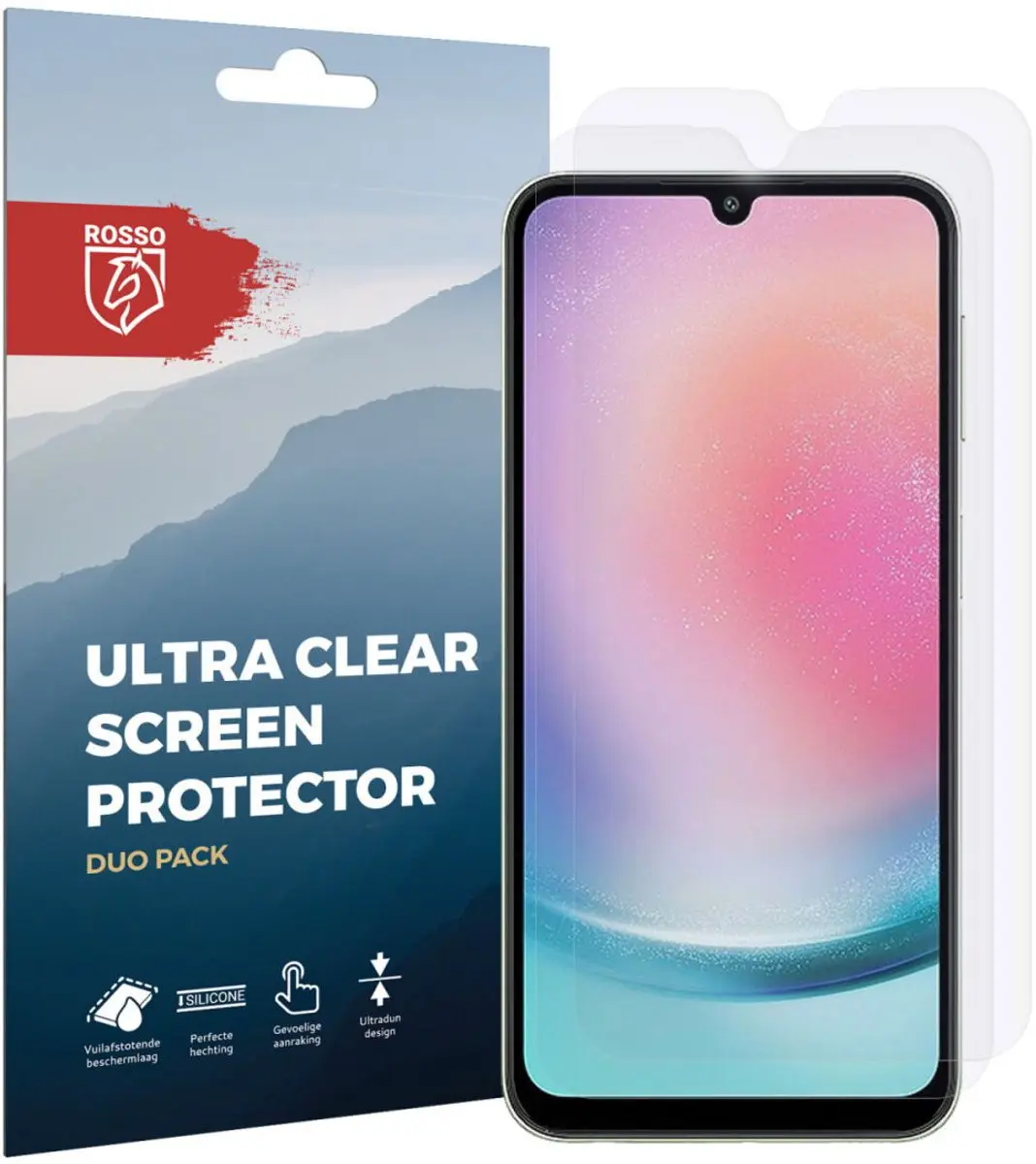 Rosso Screen Protector Ultra Clear 2 Stuks - Samsung Galaxy A24