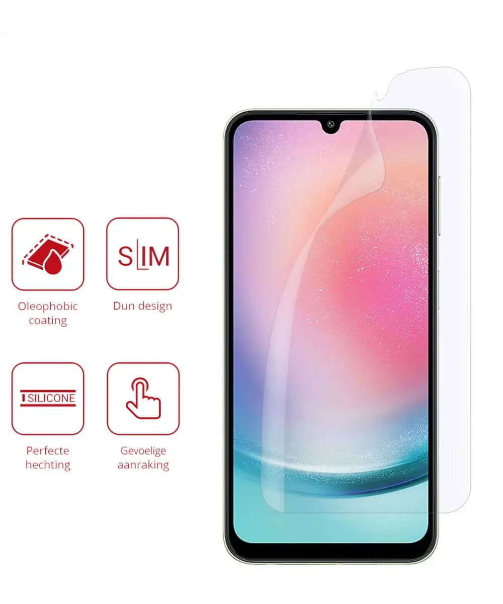 Rosso Screen Protector Ultra Clear 2 Stuks - Samsung Galaxy A24