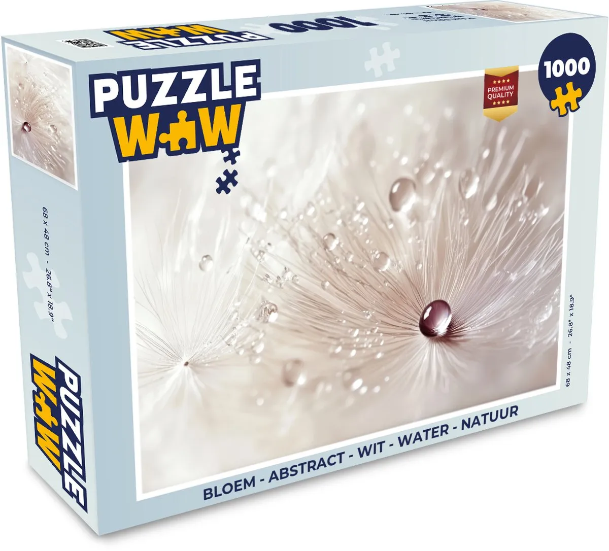 PuzzleWow Bloem Abstract Legpuzzel 1000 Stuks