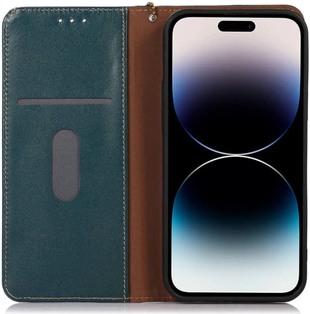 Khazneh iPhone 15 Pro Hoesje RFID Portemonnee