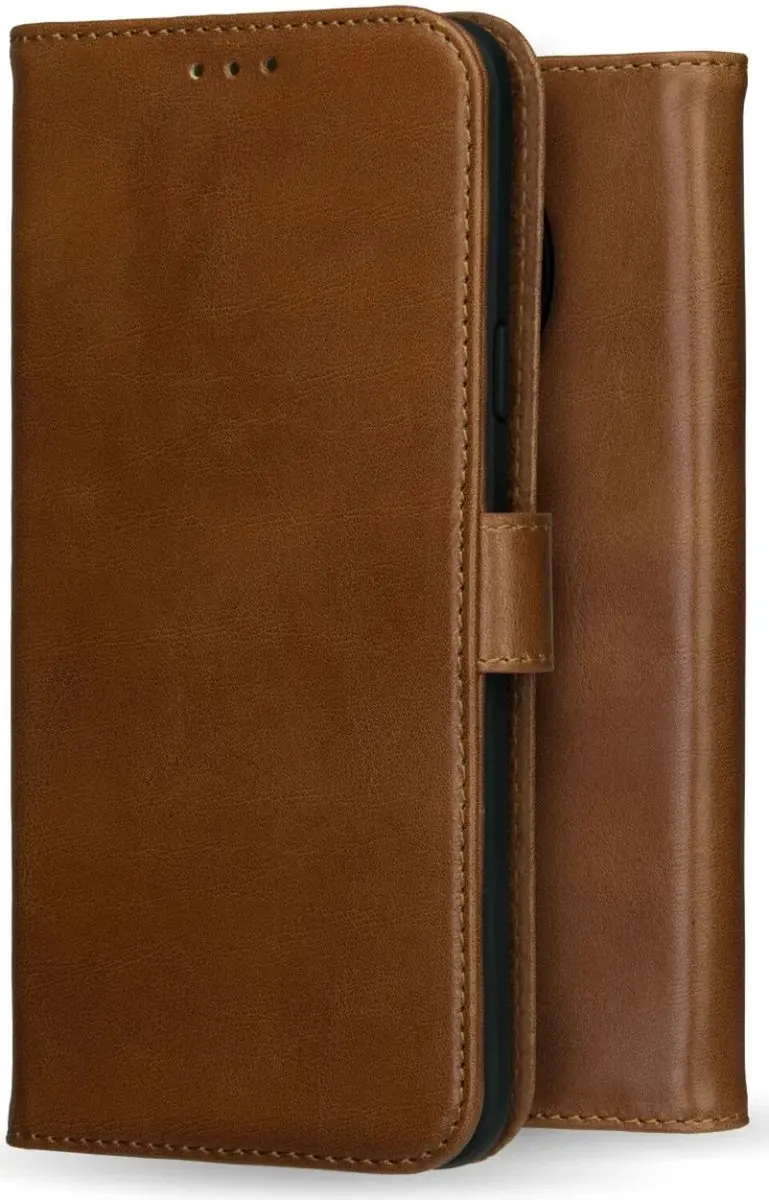 Rosso Deluxe Book Case OnePlus 12 - 3 Pasjes - Bruin